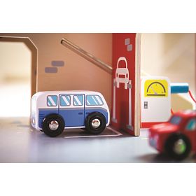 Bigjigs Toys Garaż z parkingiem
