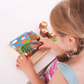 Bigjigs Toys Klocki obrazkowe farma