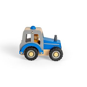 Bigjigs Toys Niebieski Traktor