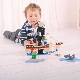 Bigjigs Toys Piracki statek z piratami, Bigjigs Toys