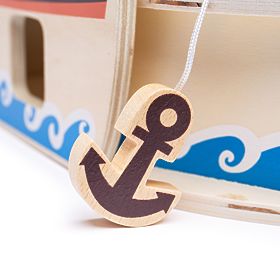 Bigjigs Toys Piracki statek z piratami