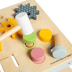 Bigjigs Toys Stół warsztatowy z młotkiem, Bigjigs Toys