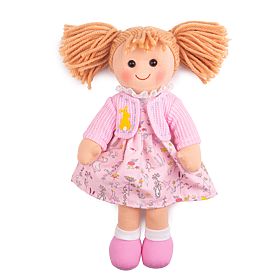 Bigjigs Toys Tkaninowa lalka Ella 34 cm