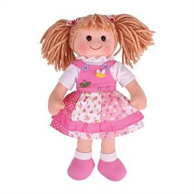 Bigjigs Toys Tkaninowa lalka Hayley 34 cm, Bigjigs Toys