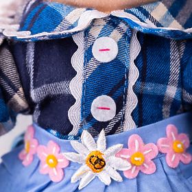 Bigjigs Toys Tkaninowa lalka Katie 34 cm, Bigjigs Toys