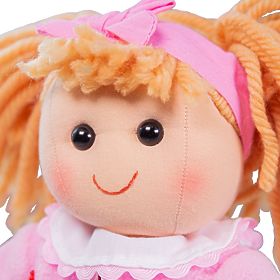 Bigjigs Toys Tkaninowa lalka Kelly 34 cm