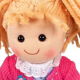 Bigjigs Toys Tkaninowa lalka Maggie 34cm