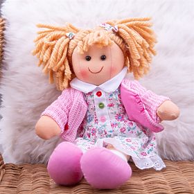 Bigjigs Toys Tkaninowa lalka Poppy 28 cm