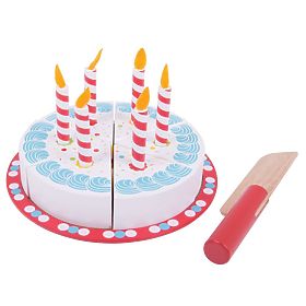 Bigjigs Toys Tort urodzinowy do krojenia