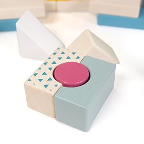 Bigjigs Toys Wiaderko z klockami 50 szt.