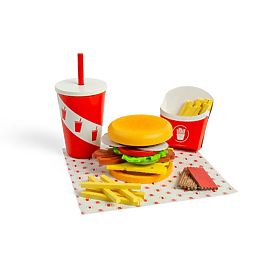 Bigjigs Toys Zestaw Burger i Frytki
