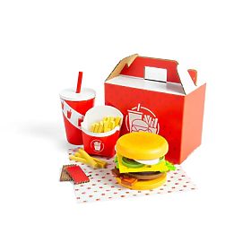 Bigjigs Toys Zestaw Burger i Frytki