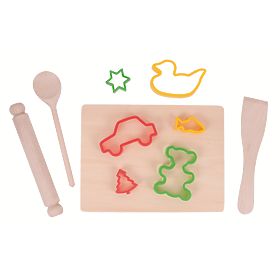 Bigjigs Toys Zestaw do pieczenia z foremkami, Bigjigs Toys