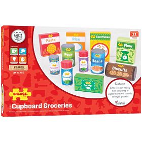 Bigjigs Toys Zestaw trwałych produktów spożywczych, Bigjigs Toys