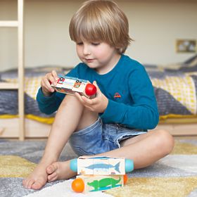 Bigjigs Toys Zmotoryzowana rolka w dżungli