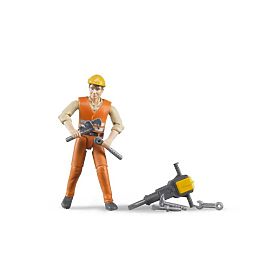 Bruder BWORLD Figurka pracownik budowlany
