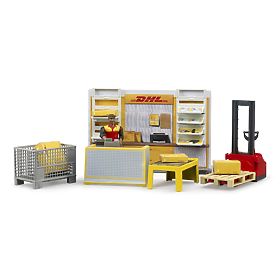 Bruder BWORLD Punkt Przesyłek DHL z akcesoriami