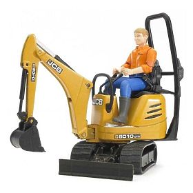Bruder LAND ROVER + przyczepa, minikoparka JCB