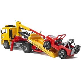 Bruder Samochód ciężarowy MAN holownik i Jeep, Bruder