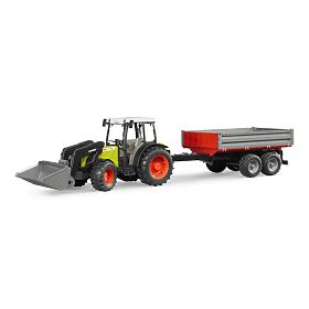 Bruder Traktor CLAAS Nectis 267F z ładowaczem i przyczepą, Bruder
