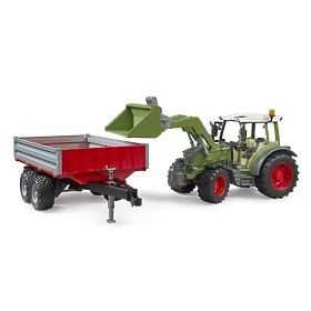 Bruder Traktor Fendt Vario 211 z ładowaczem czołowym i przyczepą wywrotką