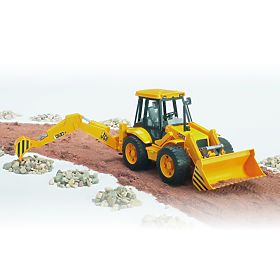 Bruder Traktor JCB ładowarka czołowa z koparką, Bruder