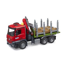 Bruder Transporter do drewna z hydraulicznym ramieniem MB Arocs