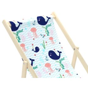 Krzesełko plażowe dla dzieci Wieloryby i meduzy