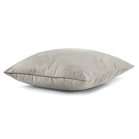 Dekoracyjna poszewka na poduszkę PEACOCK kolor cappuccino z tłoczonym motywem zwierzęcym w stylu gla