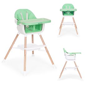 Krzesełko dziecięce 2w1 zielone ECOTOYS, EcoToys