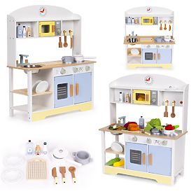 Dziecięca kuchnia piekarnik pralka mikrofalówka 12 akcesoriów ECOTOYS, EcoToys