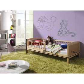 Łóżko dla dziecka Junior - 160x70 cm - naturalne, Ourbaby
