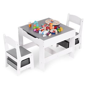 Zestaw mebli dziecięcych stół + 2 krzesła z tablicą ECOTOYS, EcoToys