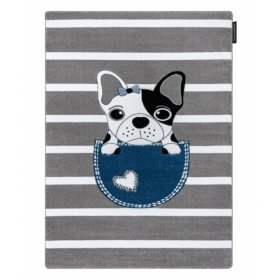 Dywan dziecięcy PETIT - Bulldog - szaro-biały, F.H.Kabis