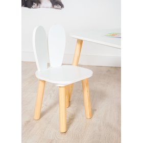 Ourbaby - Stół i krzesła dla dzieci z uszami królika