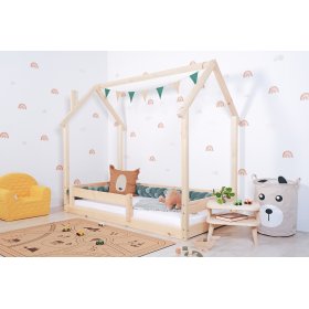 Łóżko dziecięce Montessori Kominek - naturalny, Ourbaby