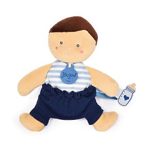 Doudou Jolijou Lalka 18 cm niebieska, Doudou Jolijou Paris