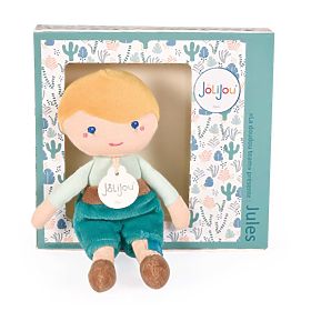 Doudou Jolijou Lalka Jules 16 cm zielona, Doudou Jolijou Paris