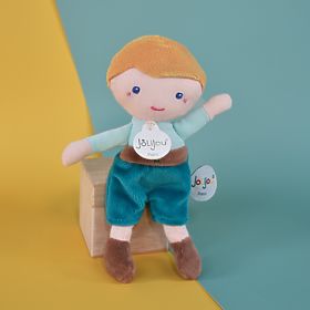 Doudou Jolijou Lalka Jules 16 cm zielona, Doudou Jolijou Paris