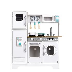 Drewniana kuchnia z akcesoriami dla dzieci ECOTOYS, EcoToys