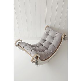 Drewniana huśtawka Montessori S - biała