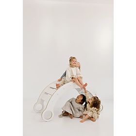 Drewniana huśtawka Montessori XL - biała