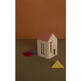 Magnetyczny drewniany dom Montessori - terra