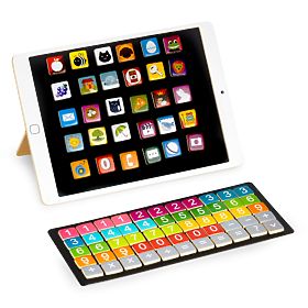 Drewniany edukacyjny tablet magnetyczna tablica kredowa ECOTOYS