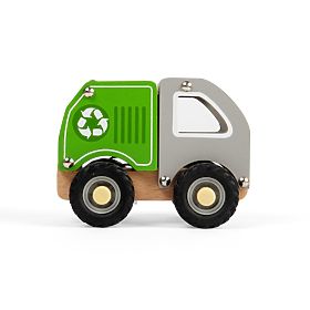 Drewniany samochód do recyklingu, Bigjigs Toys