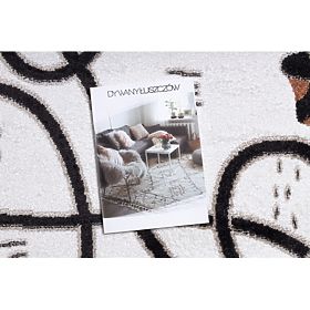 Dywan FUN Game dla dzieci, do gry, lama kremowy, F.H.Kabis