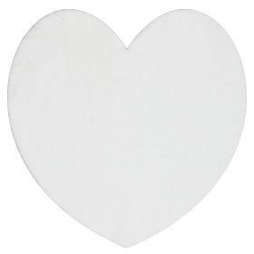 Dywan prany SHAPE 3105 Serce Shaggy - kość słoniowa pluszowy, antypoślizgowy, F.H.Kabis