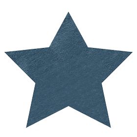 Dywan prany SHAPE 3148 Gwiazda Shaggy - niebieski pluszowy, antypoślizgowy, F.H.Kabis