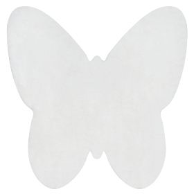 Dywan prany SHAPE 3150 Motyl Shaggy - kość słoniowa pluszowy, antypoślizgowy, F.H.Kabis