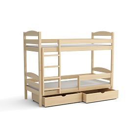 Dziecięce łóżko piętrowe Filip - naturalne